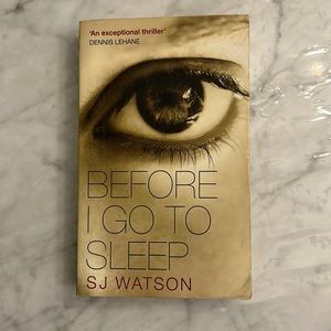 Before I Go To Sleep Paperback Book